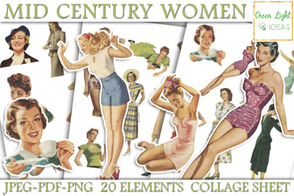 vintage junk journal 1950 women ephemera junk journal stickers printable tags labels