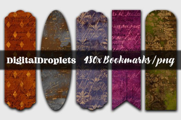 selection vol.1 bookmarks junk journal stickers printable tags labels