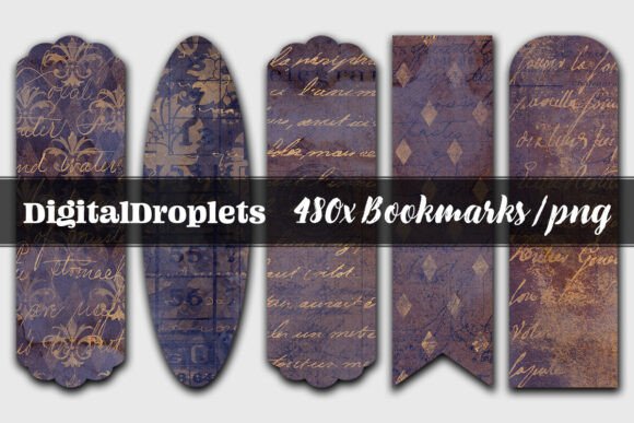 lavender mist bookmarks junk journal stickers printable tags labels