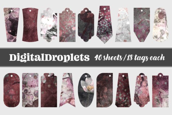 celestial bubbles vol.15 tags junk journal stickers printable tags labels