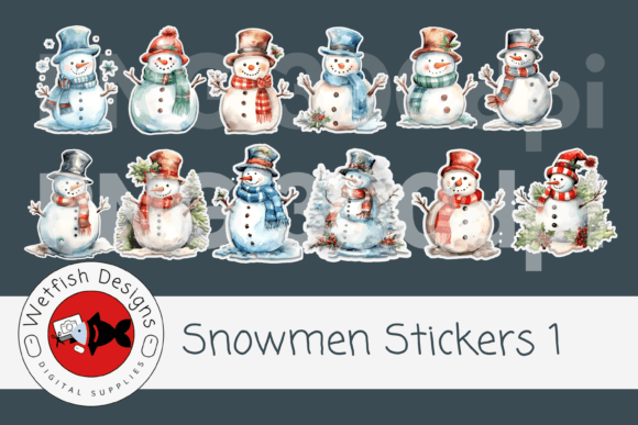 snowmen printable stickers junk journal stickers printable tags labels