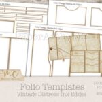 junk journal folio templates vintage junk journal templates printable pdf canva