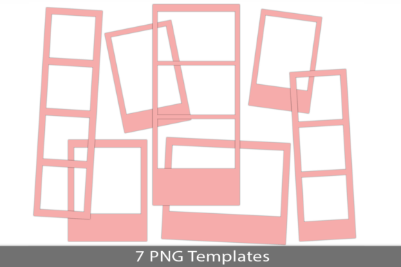 polaroid photo frame templates junk journal templates printable pdf canva