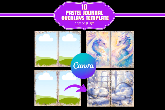 pastel junk journal canva templates junk journal templates printable pdf canva
