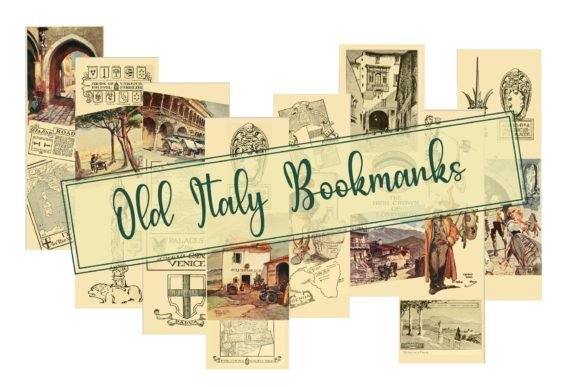 Old Italy Bookmarks bookmark vintage printable