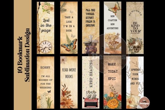Vintage Bookmark PNG bookmark vintage printable