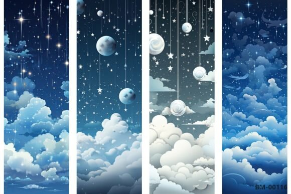Bookmark Set Spring Cleaning Vol. 14 vintage bookmark ideas design template