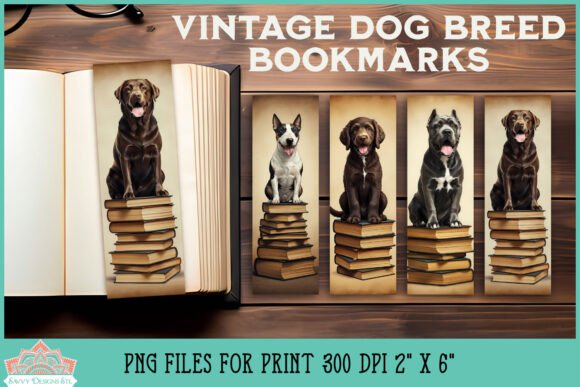 Dog Breed Vintage Bookmark Printable Vol. 5 vintage bookmark printable diy