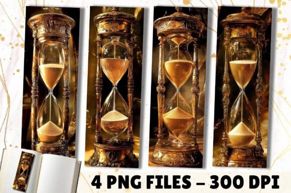 Antique Hourglass Printable Bookmark vintage bookmark printable diy