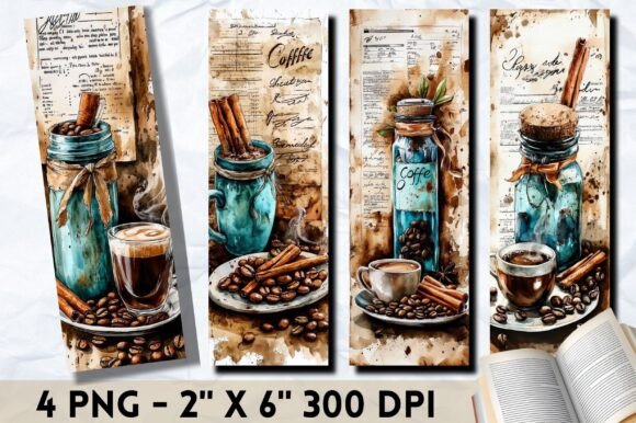 Vintage Coffee Printable Bookmark vintage bookmark printable diy