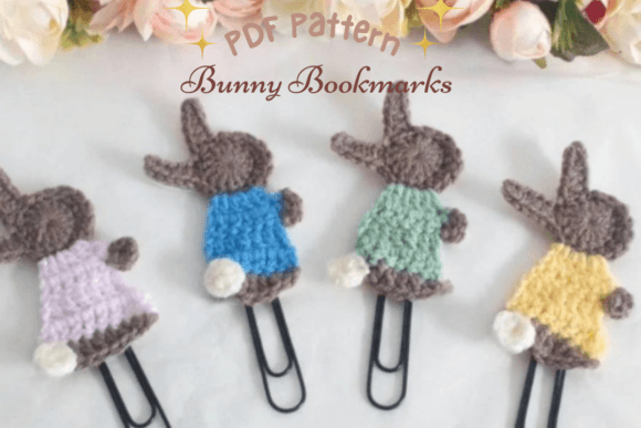 Crochet Bunny Bookmark Pattern vintage crochet lace bookmark pattern