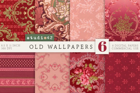 Antique Wallpaper Printables V6 vintage frame background wallpaper png