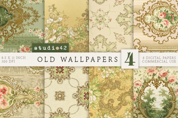 Antique Wallpaper Printables V4 vintage frame background wallpaper png