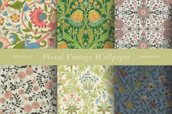 Floral Vintage Wallpaper vintage frame background wallpaper png
