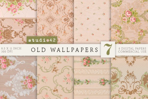 Antique Wallpaper Printables V7 vintage frame background wallpaper png
