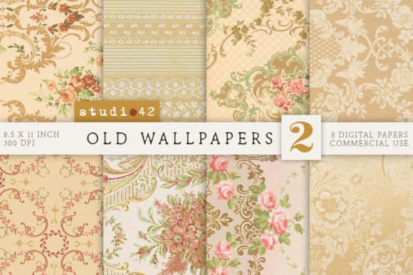 Antique Wallpaper Printables V2 vintage frame background wallpaper png