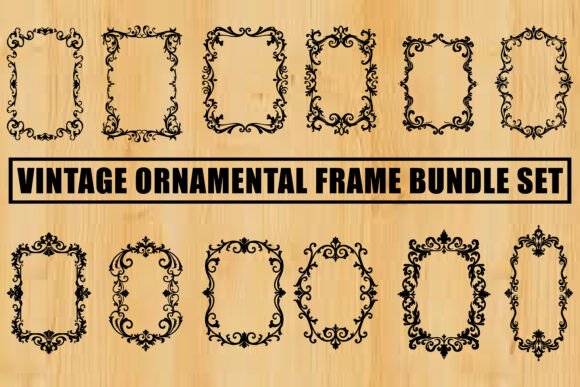 Elegant Vintage Frame Clipart Bundle vintage frame clipart png transparent