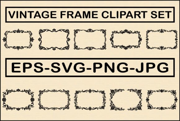 Elegant Vintage Frame Clipart Set Vol. 3 vintage frame clipart png transparent