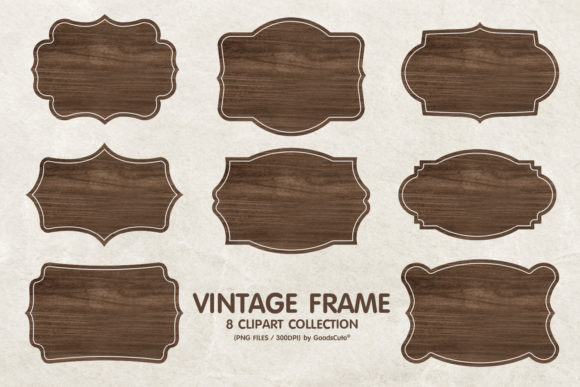 Wood Vintage Frame Clipart Sublimation vintage frame clipart png transparent