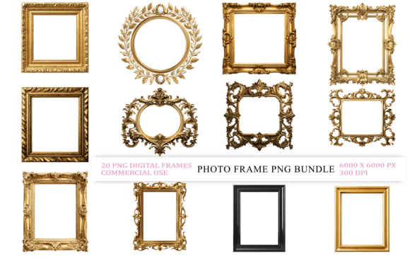 New Photo Frame PNG Bundle vintage frame clipart png transparent