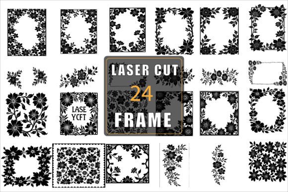 Laser Cut Frame Vector Design vintage frame clipart png transparent