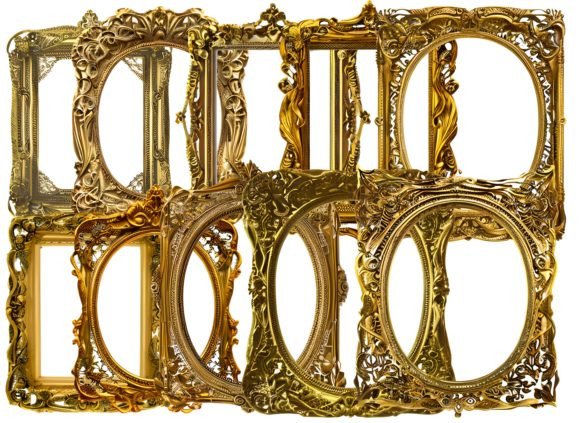 Gold Frame Clipart vintage frame clipart png transparent