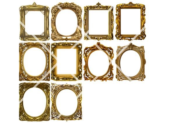 Gold Frame Clipart vintage frame clipart png transparent