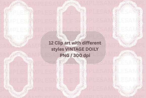 Vintage Frame Lace Clipart vintage frame design template printable