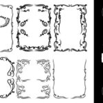 Vintage Frame Graphic vintage frame graphic illustration silhouette outline