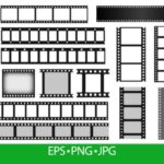 Cinema Film Strips Old Movie Reel Frame vintage frame overlay film cinematic
