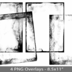 Distress Frame PNG Overlay Vol. 20 vintage frame overlay png editing
