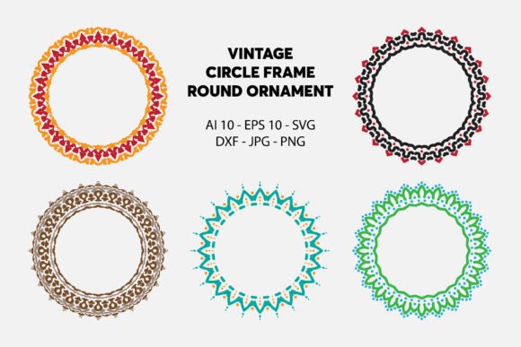 Vintage Circle Frame or Round Ornament vintage frame round circle oval png transparent