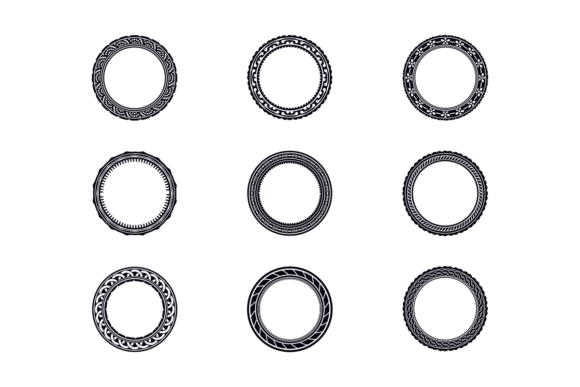 Vintage Retro Round Frame Elements vintage frame round circle oval png transparent