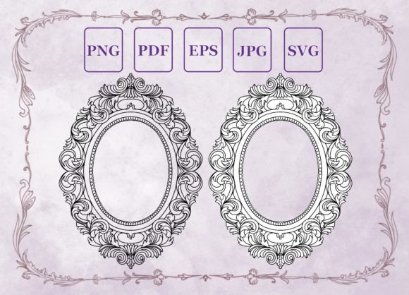 Vintage Round Openwork Flower Frame vintage frame round circle oval png transparent