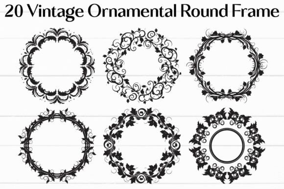 Vintage Ornamental Round Frame vintage frame round circle oval png transparent