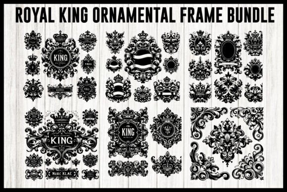 Royal King Ornamental Tattoos Frame vintage frame tattoo design ornamental