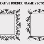 Vintage Floral Frame Vector Clipart Set vintage frame vector svg png transparent