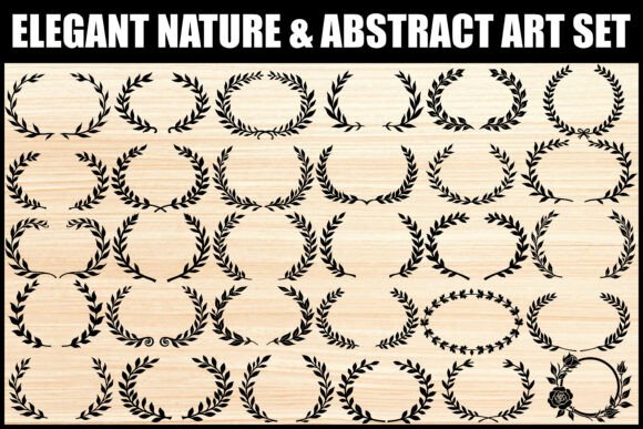 Elegant Floral Frame Clipart Bundle vintage frame vector svg png transparent