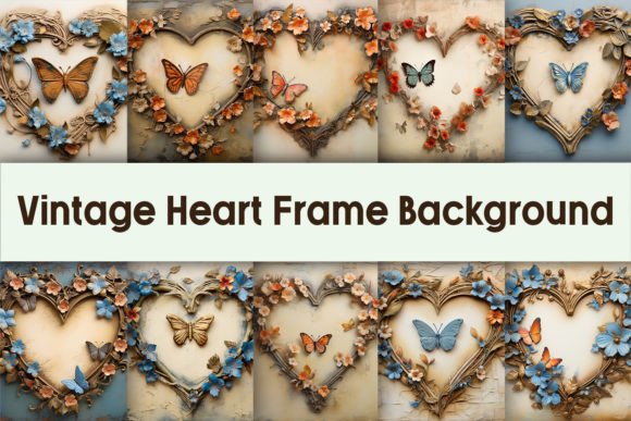 Vintage Heart Frame Background Vol. 2 vintage heart frame png transparent wedding