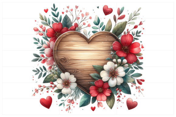 8 Valentine's Day Wooden Signs Bundle vintage heart frame png transparent wedding