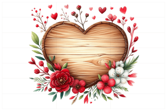 8 Valentine's Day Wooden Signs Bundle vintage heart frame png transparent wedding