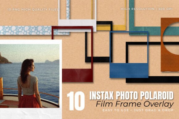 10 Instax Photo Polaroid Film Frame vintage polaroid frame png transparent