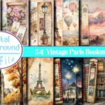Vintage Paris Bookmark Junk Journal vintage style aesthetic handmade bookmark