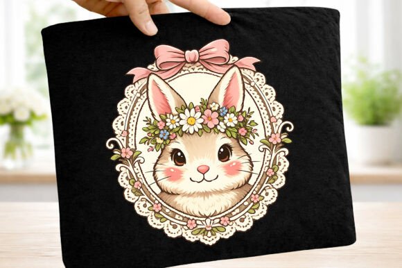 Easter Bunny Vintage Thrifted PNG vintage tote bag sublimation png design