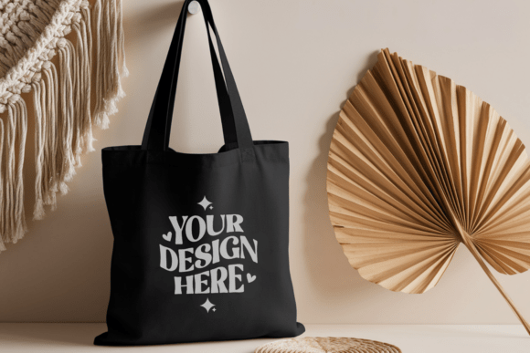 Boho Tote Bag Mockup Vol. 27 vintage tote bag sublimation png design