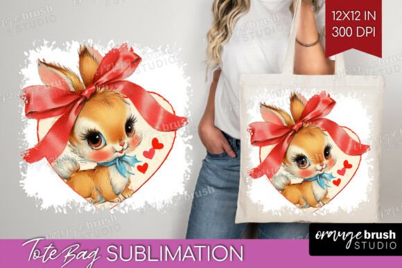 Vintage Valentine Tote Bag PNG Vol. 22 vintage tote bag sublimation png design