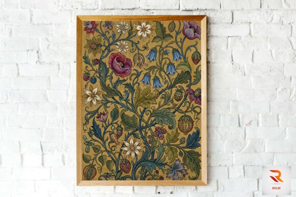 Stunning Retro Vintage Flowers Wall Art — Set 2 vintage wall art printable