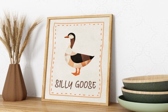 Silly Goose Vintage Wall Art vintage wall art printable