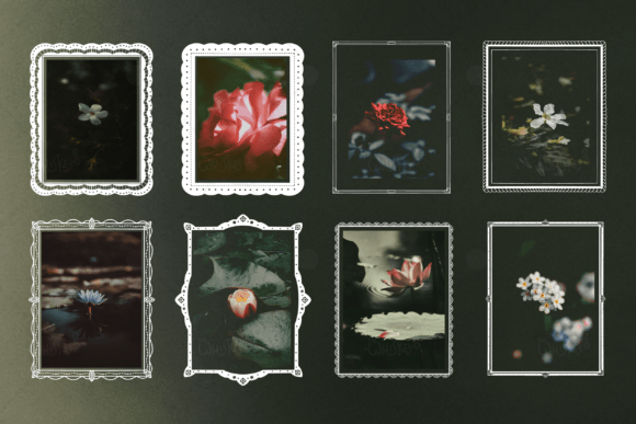 Elegant Vintage Frame Borders PNG SVG vintage frame white transparent png