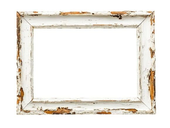 White Old Picture Frame vintage frame white transparent png